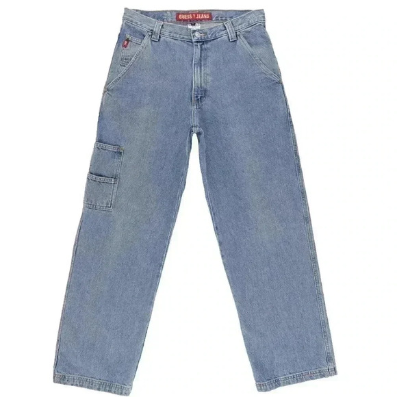 Guess Denim - Vintage Guess Wide Leg Cotton Jeans 30 Casual Everyday High Rise Denim Jeans